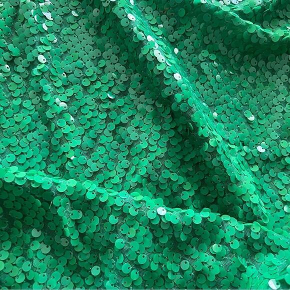 DIXIE Sequinned stylish Dress Mini Dress Green Color Made in Italy Size S. - Picture 8 of 8